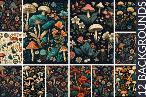 Download Vintage Botanicals Digital Papers - Vintage botanicals digital paper Collection